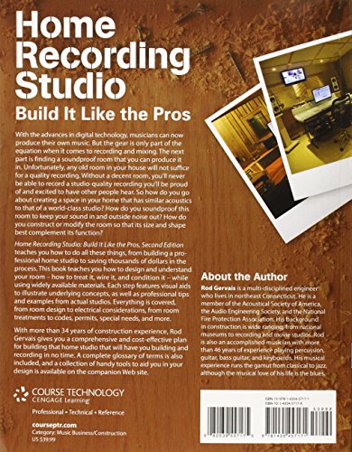 Home Recording Studio: Build It Like the Pros by Gervais, Ro