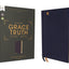 NASB, The Grace and Truth Study Bible (Trustworthy and Practical Insights), Leathersoft, Navy, Red Letter, 1995 Text, Comfort Print