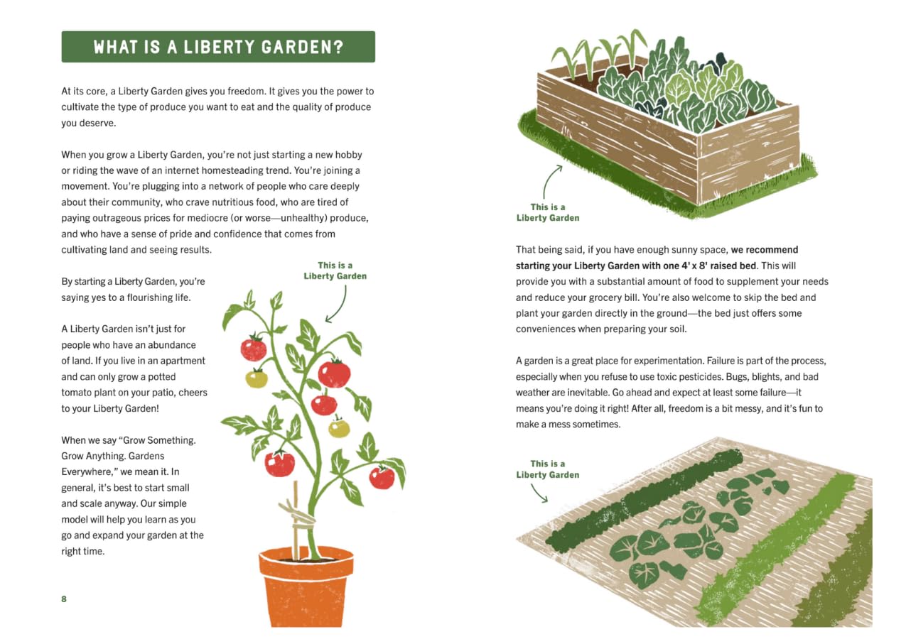 Liberty Gardens Guidebook: A Beginner's Guide to Freedom and Flourishing Through Growing Healthy Food : A Beginner's Guide to Freedom and Flourishing Through Growing Healthy Food