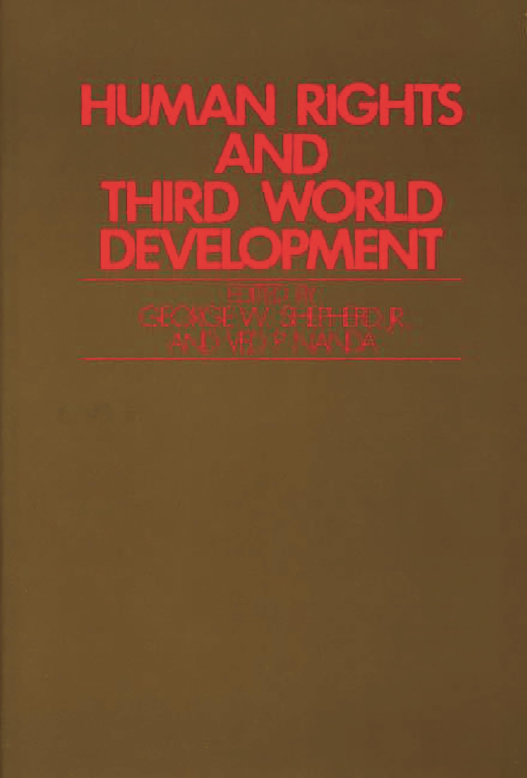 Human Rights and Third World Development: (Studies in Human Rights)