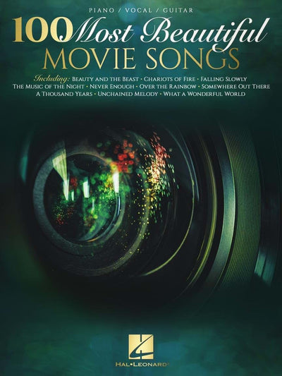 100 Most Beautiful Movie Songs  Piano/Vocal/Guitar Songbook   Sheet Music for Iconic Film Themes  Easy Arrangements for All Skill Levels  Popular Movie Music