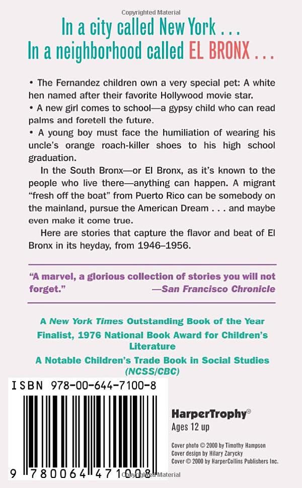 El Bronx Remembered — back cover