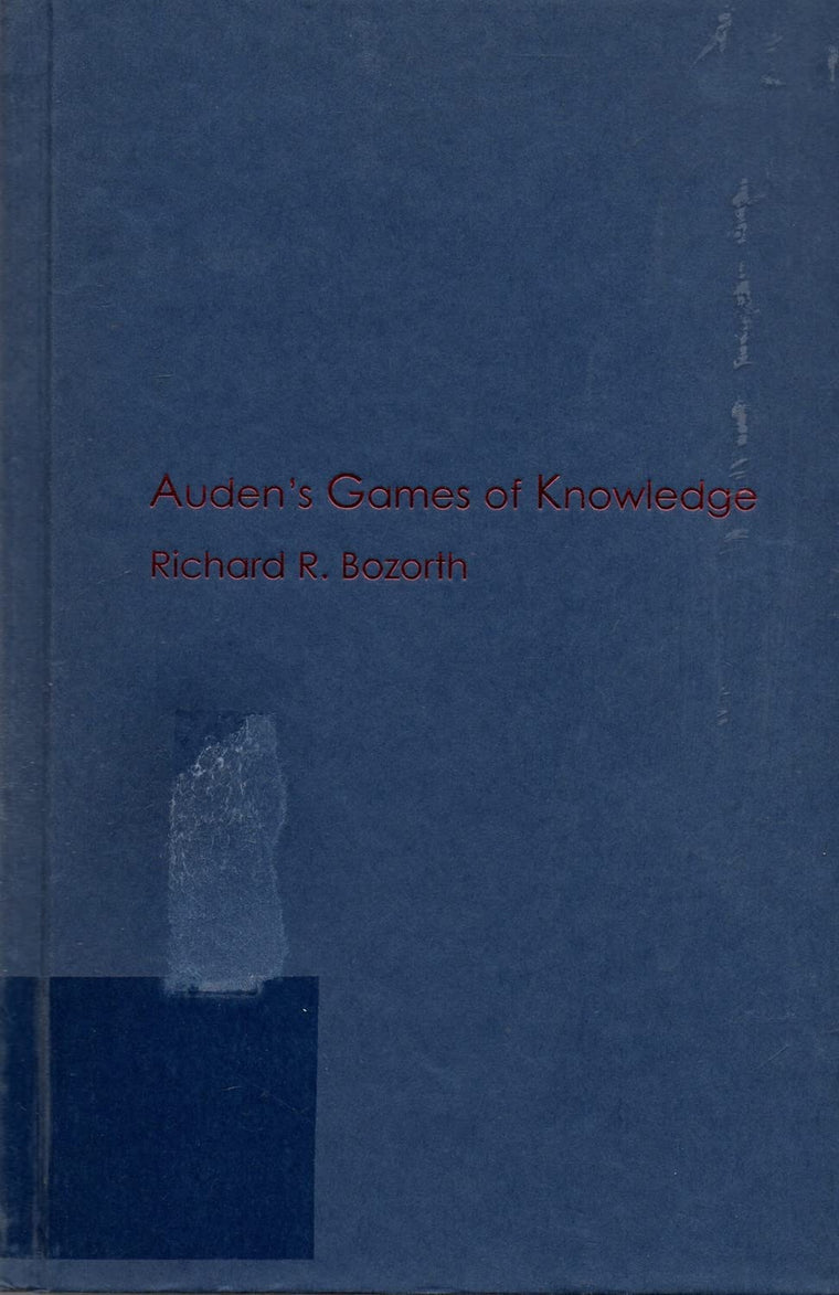 Auden's Games of Knowledge