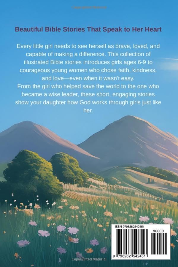 Bible Stories for Girls Ages 6-9: Illustrated Short Bible Stories with Simple Lessons to Help Little Girls Grow in Faith
