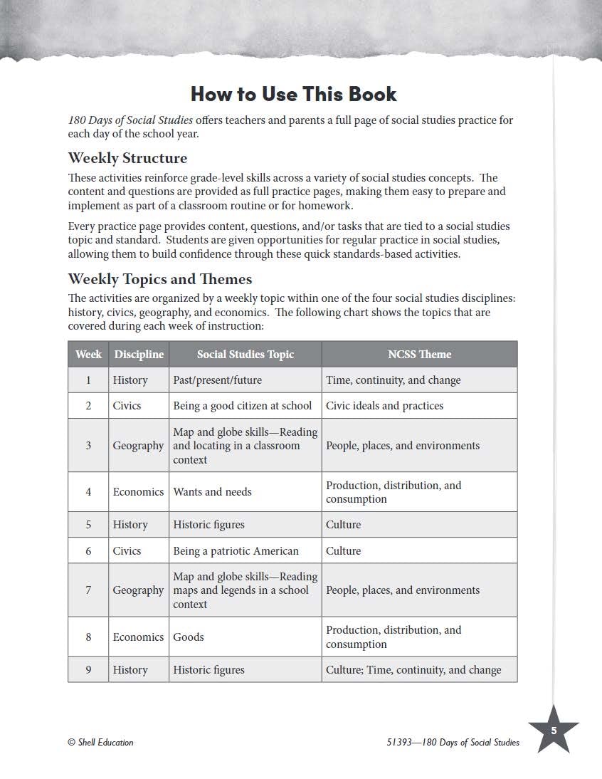 180 Days: Social Studies for First Grade: Practice, Assess, Diagnose