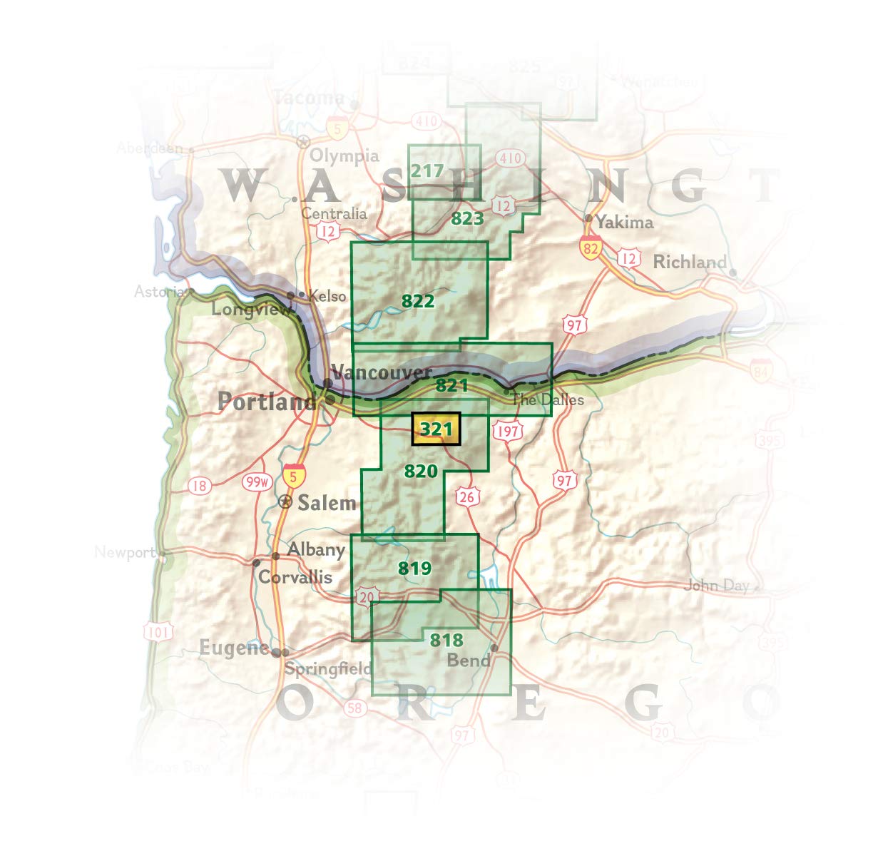 Mount Hood Wilderness Map [Mount Hood National Forest] (National Geographic Trails Illustrated Map, 321)