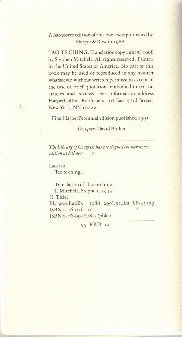 Tao Te Ching: A New English Version