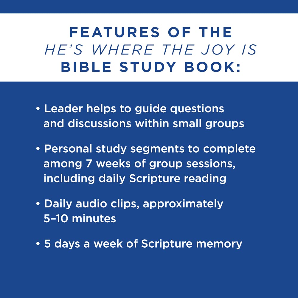 He's Where the Joy Is - Bible Study Book (Getting to Know the…)