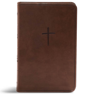KJV Compact Bible, Value Edition, Brown LeatherTouch, KJV Holy Bible, Red Letter, Pure Cambridge Text, Presentation Page, Full-Color Maps, Easy-to-Read Bible MCM Type