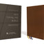 NIV, Thinline Bible, Premium Goatskin Leather, Brown, Premier Collection, Black Letter, Art Gilded Edges, Comfort Print