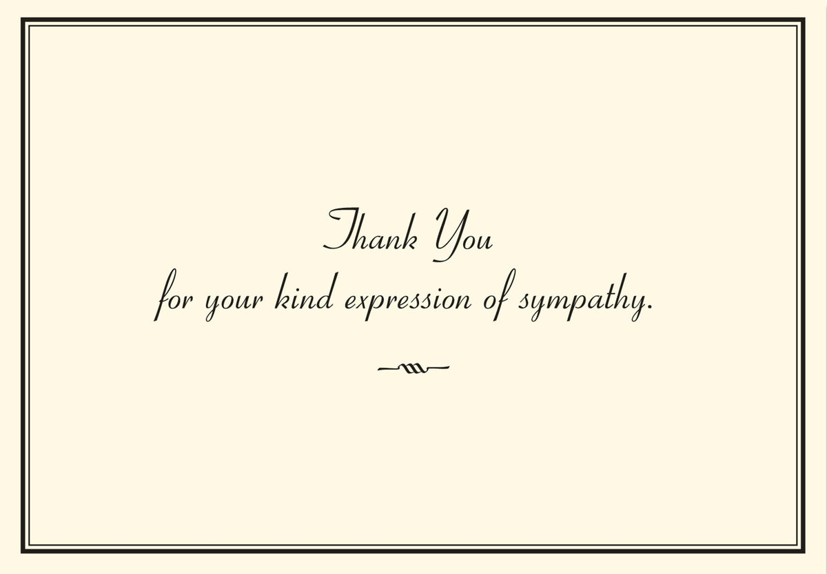 Sympathy Thank You Notes (14 Cards, 15 Self-sealing Envelopes)