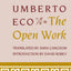 The Open Work by Eco, Umberto