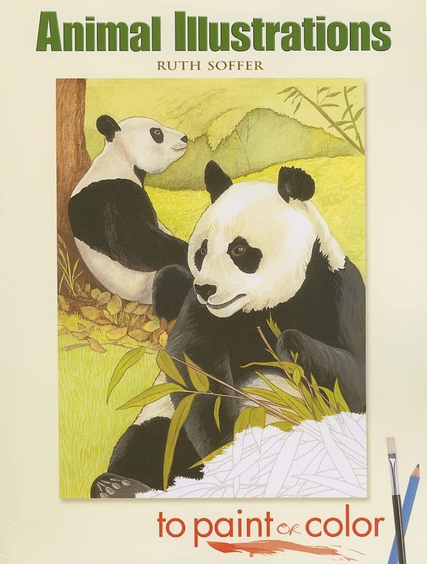 Animal Illustrations to Paint or Color (Dover Animal Coloring Books)
