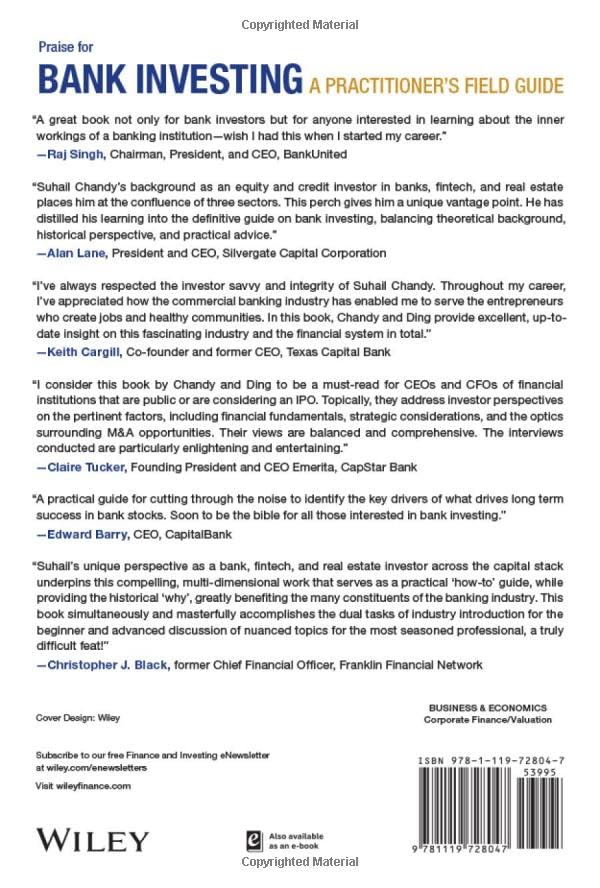 Bank Investing: A Practitioner's Field Guide