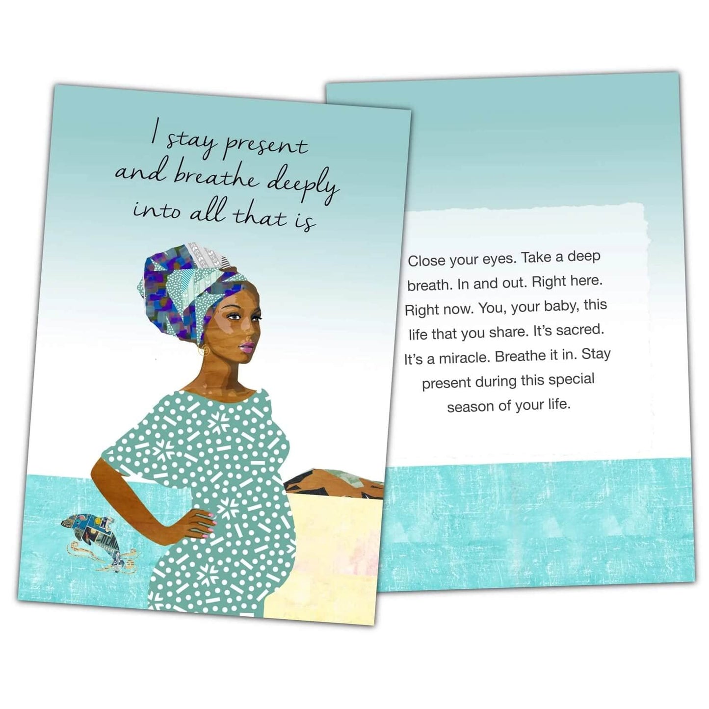 Mama Natural Pregnancy Affirmation Cards For Women - 50 Beau