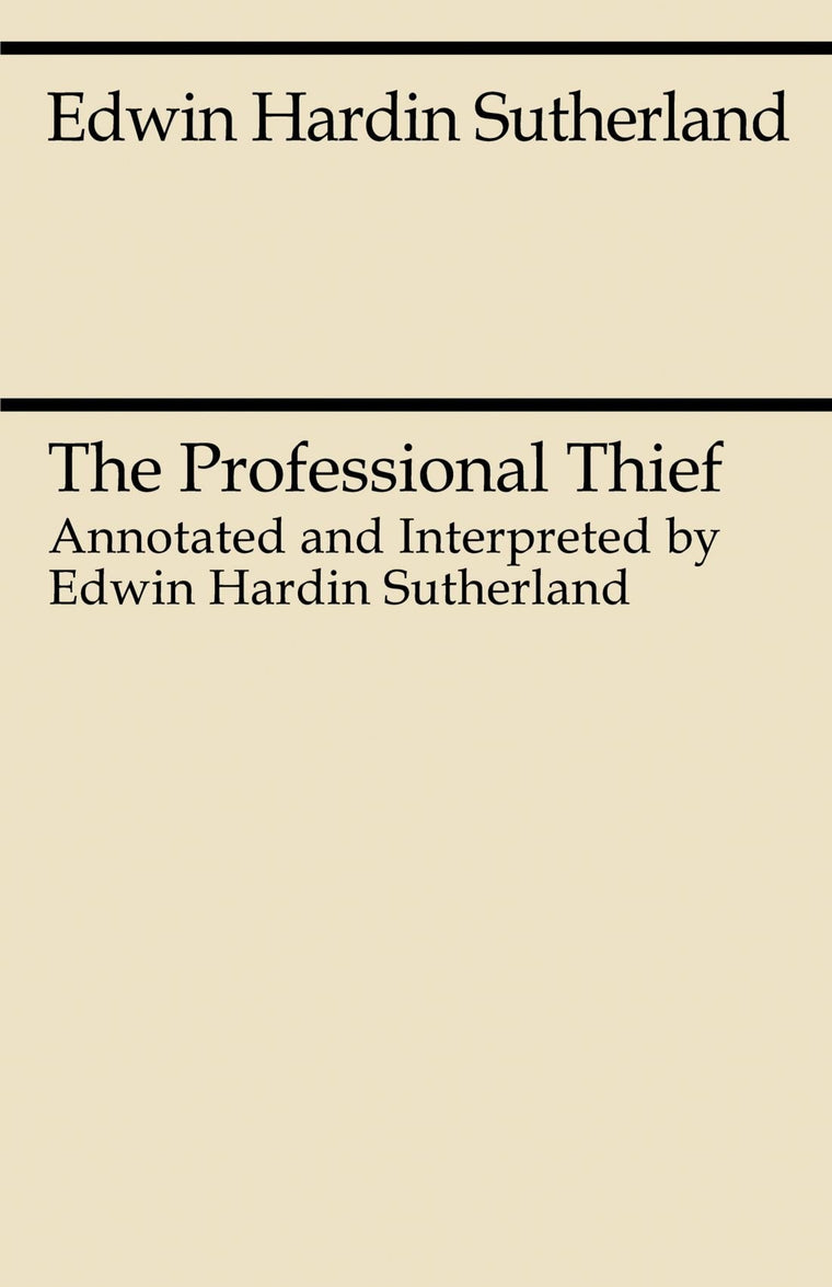 The Professional Thief (Midway Reprint)
