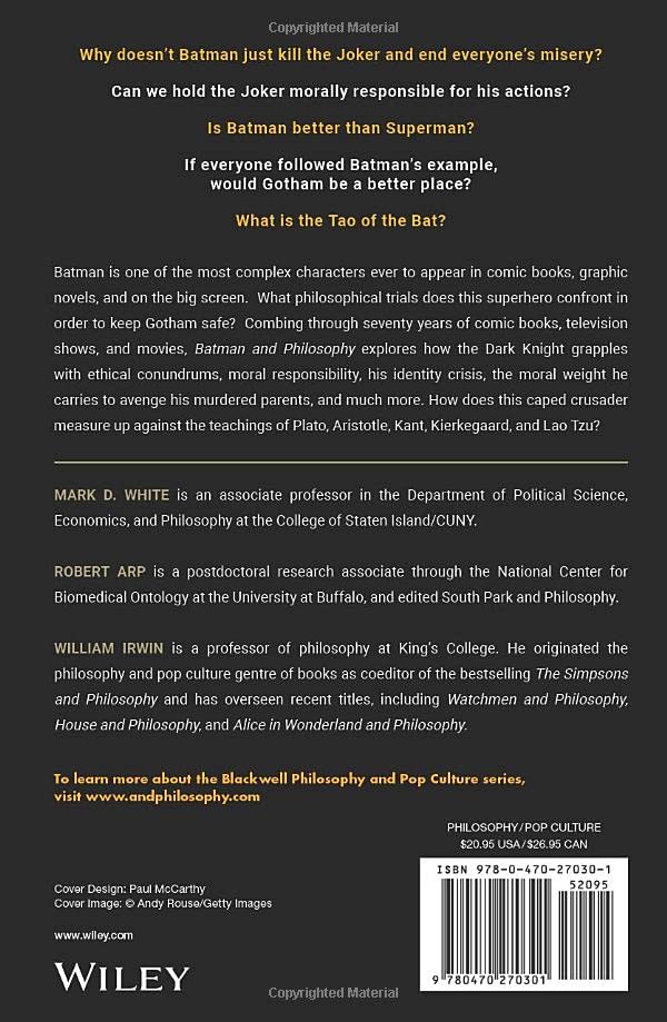 Batman and Philosophy: The Dark Knight of the Soul