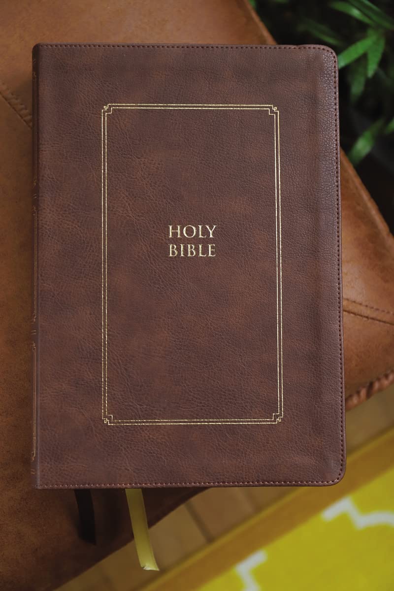 KJV, Thompson Chain-Reference Bible, Large Print, Leathersoft, Brown, Red Letter, Comfort Print