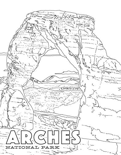The National Parks Poster Coloring Book: 20 Removable Posters to Color and Frame