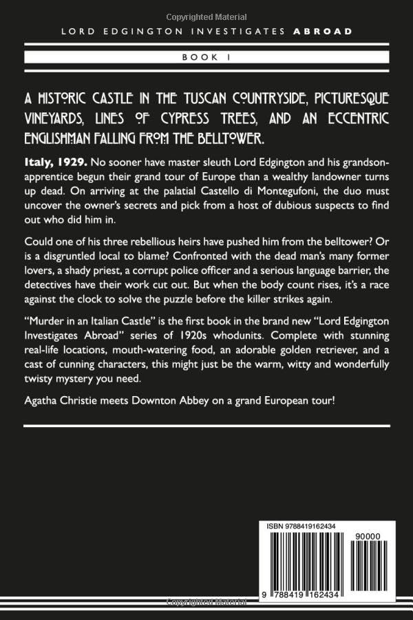 Murder in an Italian Castle: A 1920s Mystery (Lord Edgington Investigates Abroad)