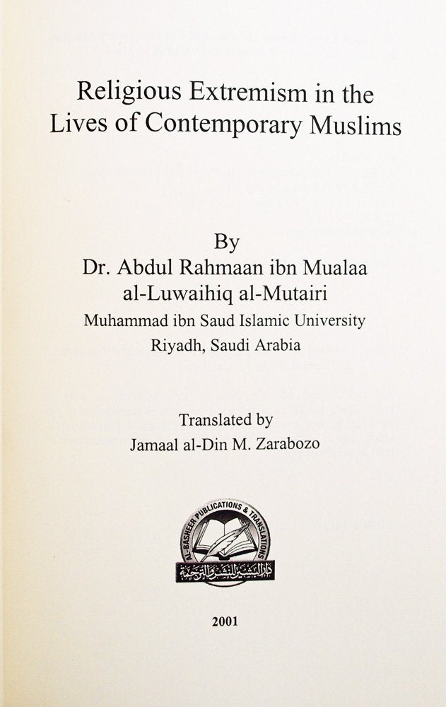 Religious Extremism in the Lives of Contemporary Muslims
