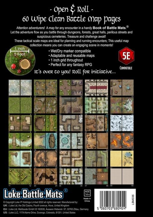 Big Book of Battle Mats Revised by Loke, Accessory for Tabletop Roleplaying Games