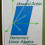 Elementary Linear Algebra