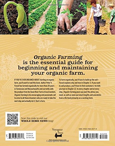 Organic Farming: How to Raise, Certify, and Market Organic Crops and Livestock — back cover