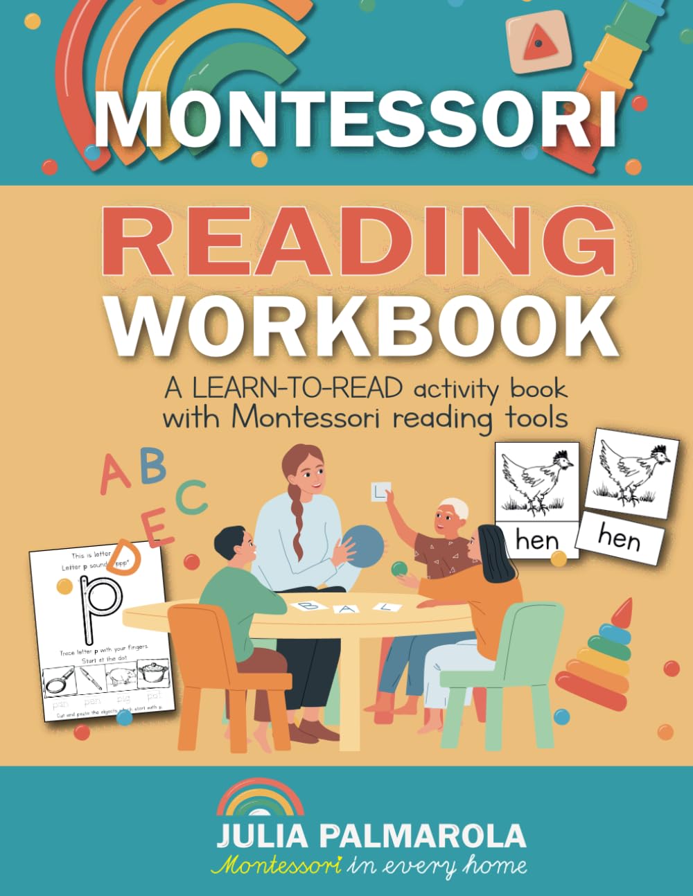 Montessori Reading Workbook: A LEARN TO READ activity book with Montessori reading tools (Montessori Activity Books for Home and School)