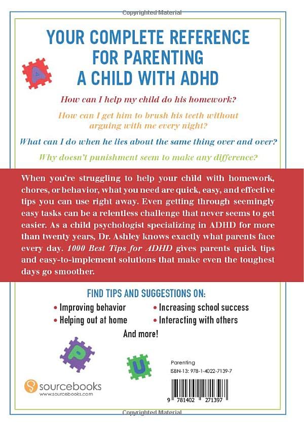 1000 Best Tips for ADHD: Expert Answers and Bright Advice to Help You and Your Child