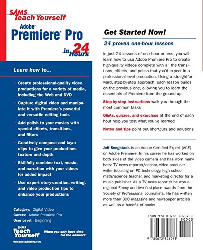 Sams Teach Yourself Adobe Premiere Pro in 24 Hours