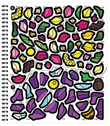 Brain Games - Sticker by Number: Flowers & Nature (28 Images