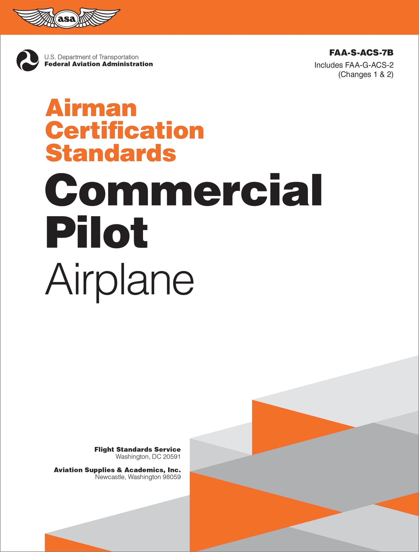 Airman Certification Standards: Commercial Pilot - Airplane (2026): FAA-S-ACS-7B (ASA ACS Series)