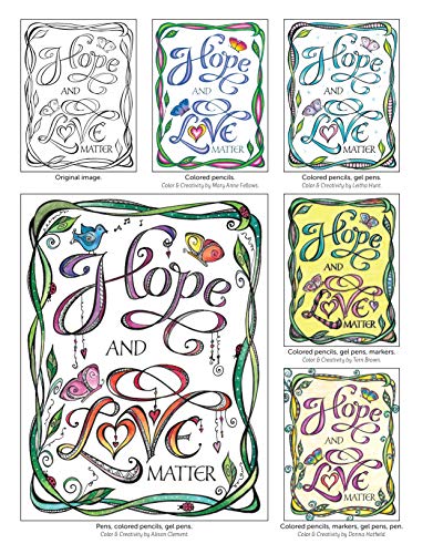 Expressions of Hope Coloring Book (Design Originals) 32 Frameable Sentiments and Inspirational Designs of Gratitude, Love, and Encouragement, to Color and Gift to Your Loved Ones in Hard Times