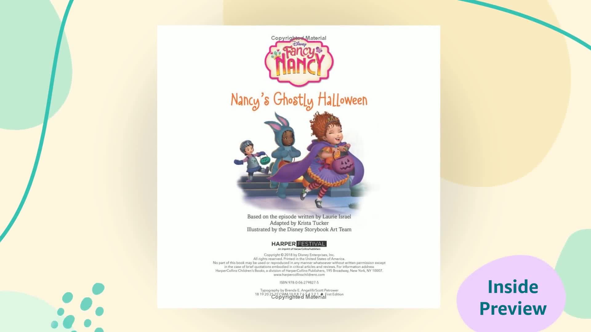Disney Junior Fancy Nancy: Nancy's Ghostly Halloween: Includes Over 50 Stickers!