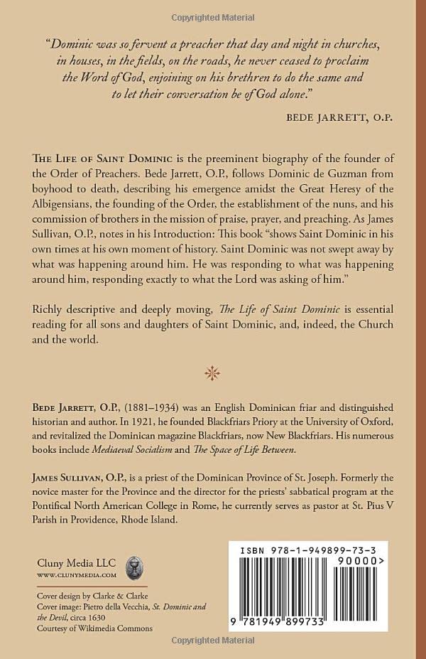The Life of Saint Dominic — back cover