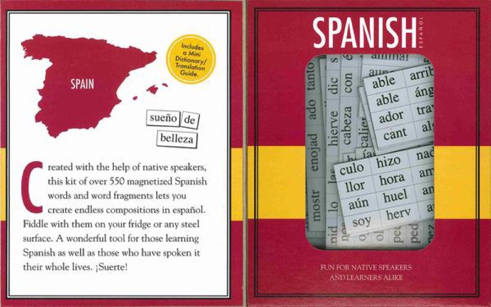 Magnetic Poetry - Spanish Kit (World Series) by Unknown Auth