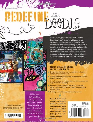 Doodles Unleashed: Mixed-Media Techniques for Doodling, Mark-Making & Lettering — back cover