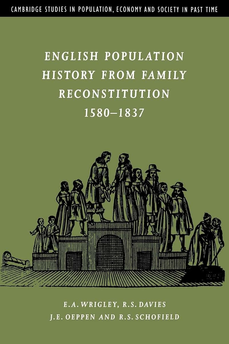 English Population History from Family Reconstitution 1580-1837 (Cambridge Studies in Population, Economy and Society in Past Time, Series Number 32)