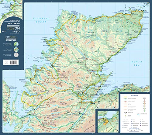 NC500 Pocket Map: Plan Your Adventure on Scotlands North Coast 500 Route Official Map