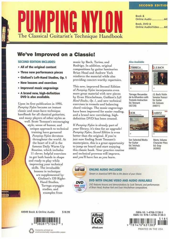 Pumping Nylon: The Classical Guitarist's Technique Handbook, Book & Online Audio (Pumping Nylon Series)