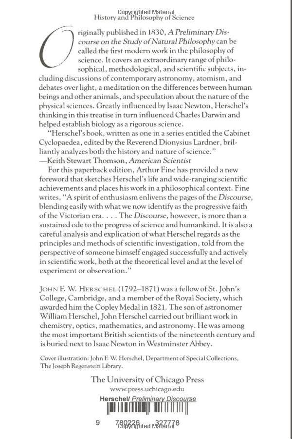 A Preliminary Discourse on the Study of Natural Philosophy (Worlds of Desire: The Chicago Series on Sexuality, Gender, & Culture)
