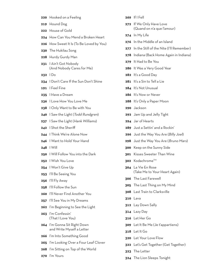 The Ultimate Ukulele Fake Book  Over 400 Songs to Strum and Sing  Melody, Lyrics and Chords for Ukulele Players