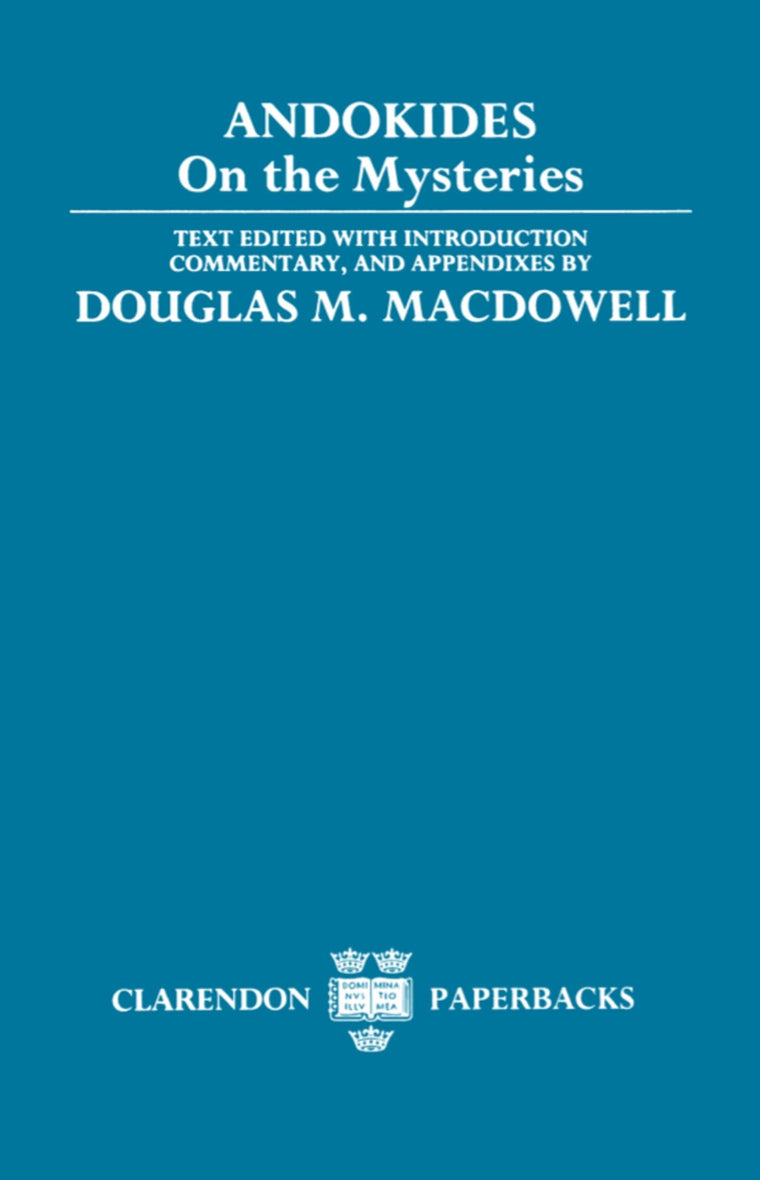 Andokides On the Mysteries (Clarendon Paperbacks)