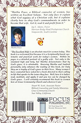 The Excellent Wife: A Biblical Perspective - Study Guide — back cover