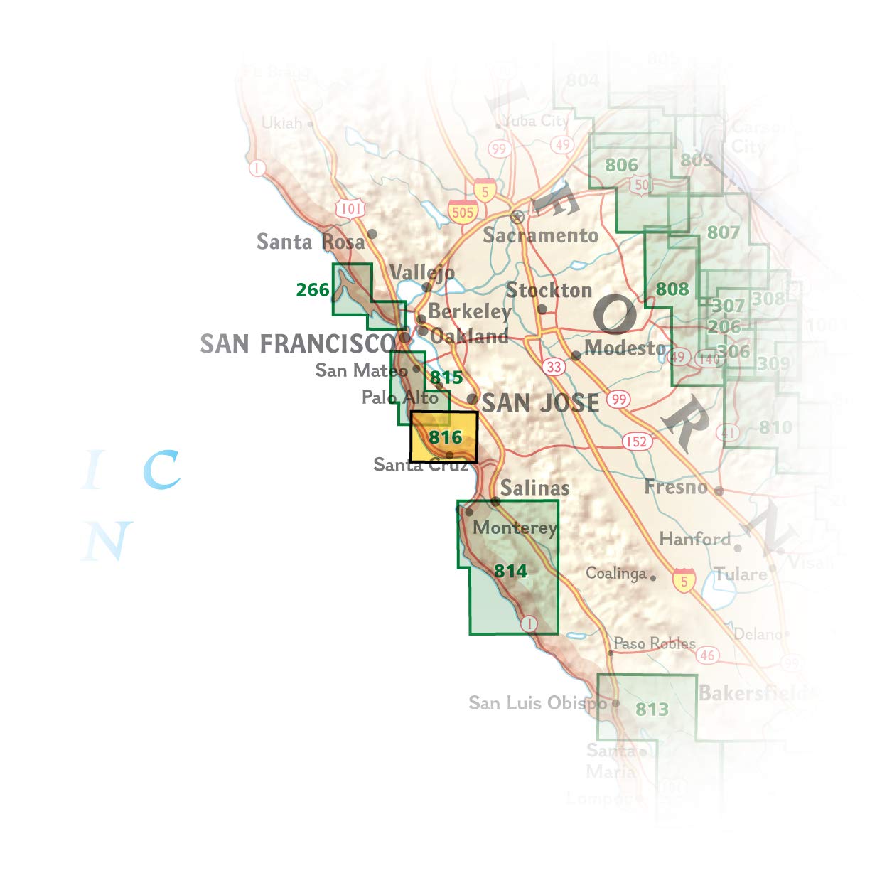 Big Basin, Santa Cruz Map (National Geographic Trails Illustrated Map, 816)