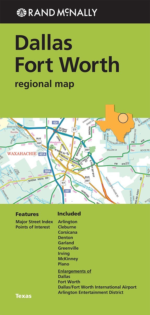 Rand McNally Folded Map: Dallas Fort Worth Regional Map