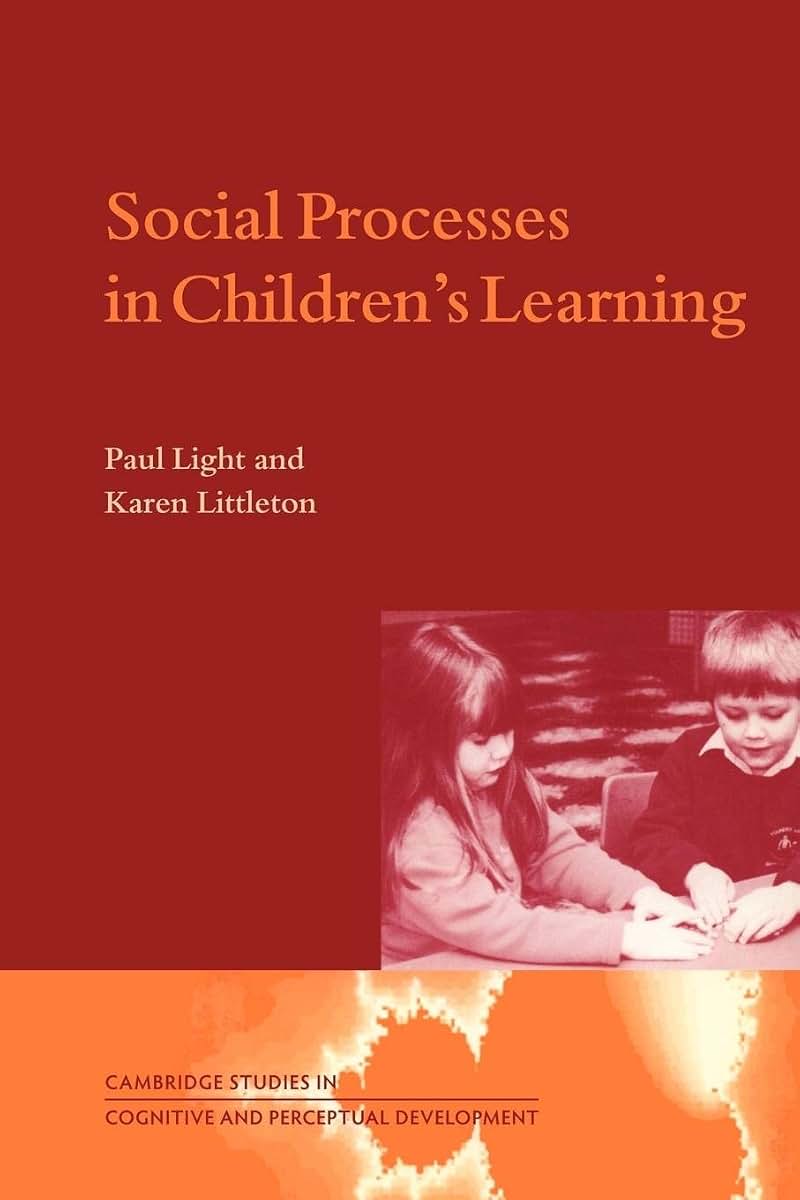 Social Processes in Children's Learning (Cambridge Studies in Cognitive and Perceptual Development, Series Number 4)