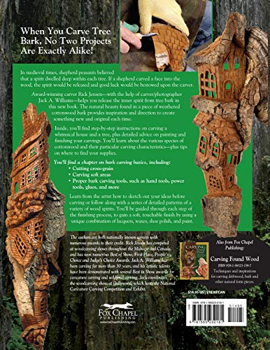 Illustrated Guide to Carving Tree Bark: Releasing Whimsical Houses & Woodspirits from Found Wood (Fox Chapel Publishing) Step-by-Step Instructions, Advice for Painting, Finishing, Cross-Grain, & More