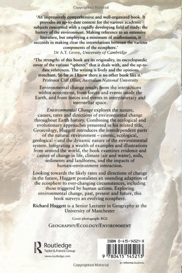 Environmental Change — back cover